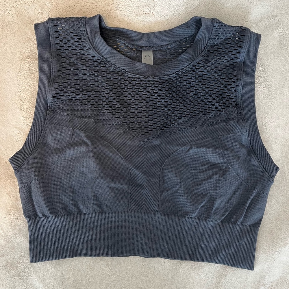 Blue grey sports bra